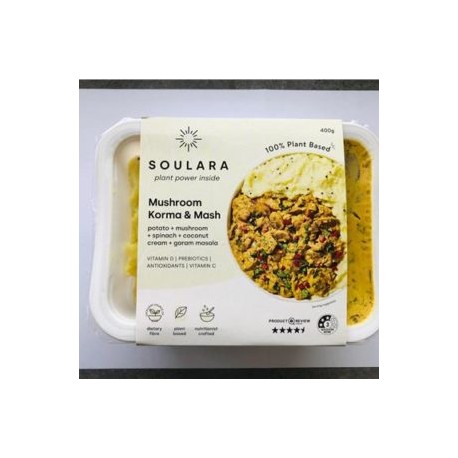 SOULARA MUSHROOM KORMA AND MASH400G