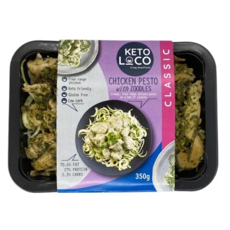 KETO LOCO CHICKEN PESTO WITH ZOODLES 350G