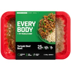 MY MUSCLE CHEF TERIYAKI BEEF BOWL 330G