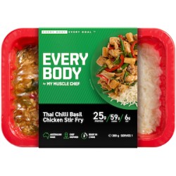 MY MUSCLE CHEF THAI BASIL CHICKEN STIR FRY 380G