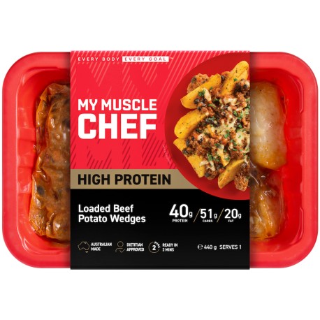 MY MUSCLE CHEF LOADED BEEF WEDGES