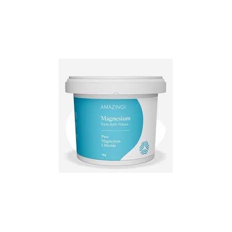 AMAZING OILS MAGNESIUM DAILY BATH FLAKES PURE 2KG