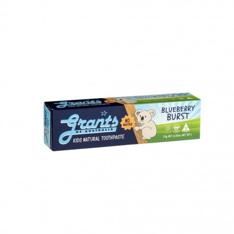 GRANTS OF AUSTRALIA KIDS NATURAL TOOTHPASTE BLUEBERRY BURST 75G