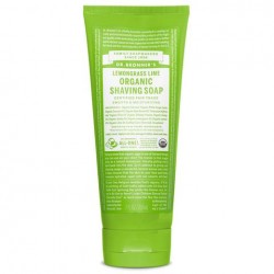 DR. BRONNER'S LEMONGRASS LIME ORGANIC SHAVING SOAP 207ML