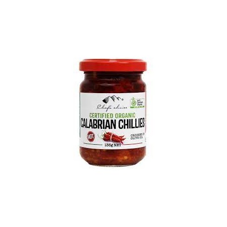 CHEFS CHOICE ORGANIC CALABRIAN CHILLIES 135G