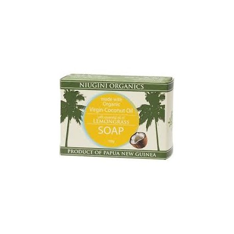 NIUGINI ORGANICS LEMONGRASS SOAP BAR 100G