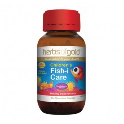 HERBS OF GOLD CHILDRENS FISH CARE 60 CHEWABLE CAPSULES