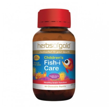 HERBS OF GOLD CHILDRENS FISH CARE 60 CHEWABLE CAPSULES