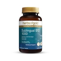 HERBS OF GOLD SUBLINGUAL B12 1000 75 TABLETS