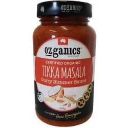 OZGANICS TIKKA MASALA CURRY SIMMER SAUCE 500G