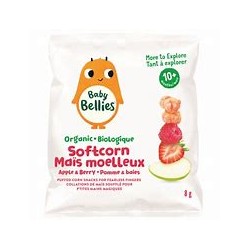 LITTLE BELLIES ORGANIC BERRY AND APPLE SOFTCORN 8G