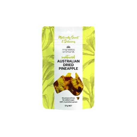 MAREEBA ORCHARDS AUSTRALIAN DRIED PINEAPPLE 57G