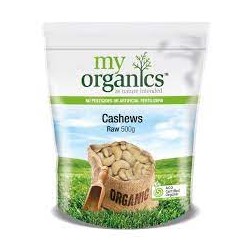 MY ORGANIC RAW CASHEWS 500G