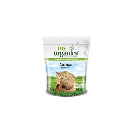 MY ORGANIC RAW CASHEWS 500G