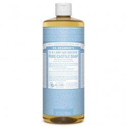 DR BRONNERS BABY UNSCENTED PURE-CASTILE SOAP 946ML