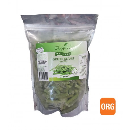 ELGIN ORGANIC GREEN BEANS DICED 600G