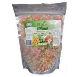 ELGIN ORGANIC MIXED PEA CORN & CARROT 600G