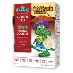 ORGRAN GLUTEN FREE OUTBACK ANIMALS KIDS VANILLA COOKIES 175G