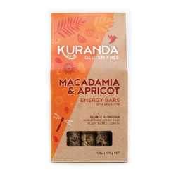 KURANDA GLUTEN FREE MACADAMIA AND APRICOT BARS 5PK 175G