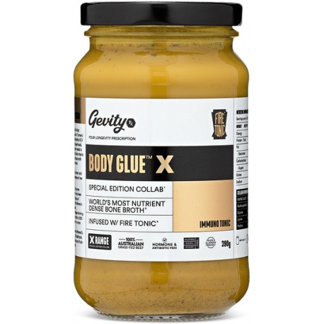 GEVITY BODY GLUE X BONE BROTH INFUSED WITH FIRE TONIC 390G