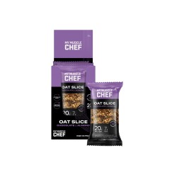 MY MUSCLE CHEF CHOCOLATE & ALMOND OAT SLICE 90G