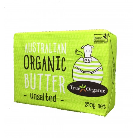 AUSTRALIAN ORGANIC BUTTER UNSALTED 250G