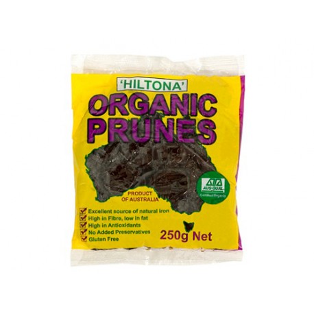 HILTONA ORGANIC PRUNES 250G