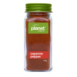 PLANET ORGANIC CAYENNE PEPPER 40G