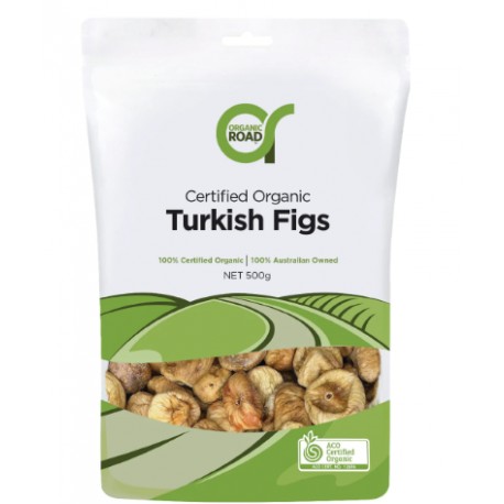 ORGANIC ROAD CERTIFIED ORGANIC TURKISH FIGS 500G