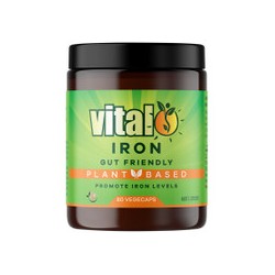 VITAL IRON GUT FRIENDLY PLANT BASED 60 VEGECAPS