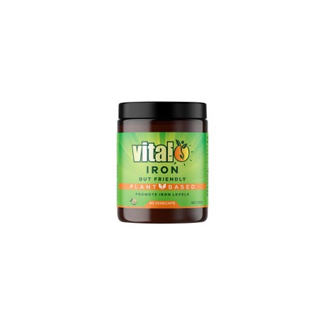 VITAL IRON GUT FRIENDLY PLANT BASED 60 VEGECAPS