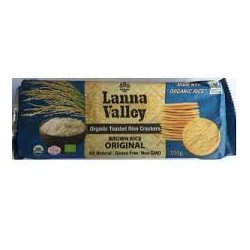 LANNA VALLEY ORGANIC RICE CRACKERS ORIGINAL 100G