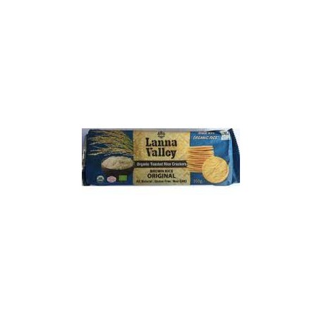 LANNA VALLEY ORGANIC RICE CRACKERS ORIGINAL 100G