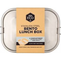 EVER ECO STAINLESS STEEL BENTO BOS 2 COMPARTMENT 1400ML