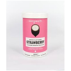 LOVING EARTH ORGANIC PLANT BASED STRAWBERRY DRINKING CHOCOLATE 250G