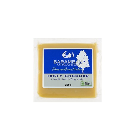 BARAMBAH ORGANICS CHEDDAR CHEESE BLOCK 250G