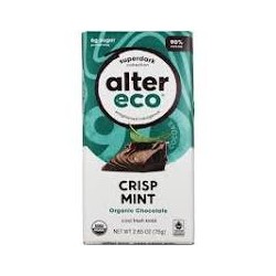 ALTER ECO CRISP MINT ORGANIC CHOCOLATE 75G