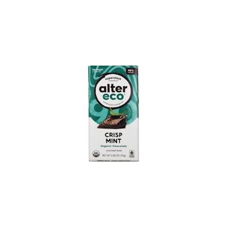 ALTER ECO CRISP MINT ORGANIC CHOCOLATE 75G