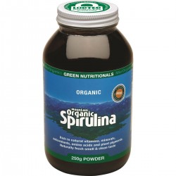 GREEN NUTRITIONALS ORGANIC MOUNTAIN SPIRULINA POWDER 250G