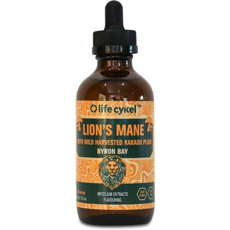 LIFE CYKEL LIONS MANE WITH KAKADU PLUM EXTRACT 120ML 120 SERVINGS