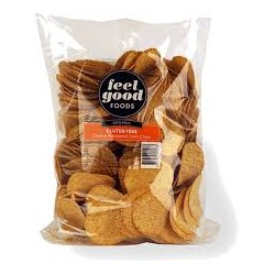 FEEL GOOD FOODS GLUTEN FREE NACHO CHEESE CORN CHIPS 400G