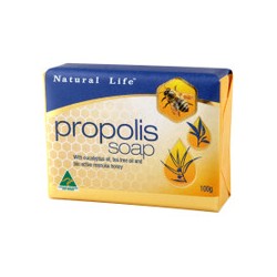 NATURAL LIFE PROPOLIS SOAP WITH EUCALYPTUS TEA TREE OIL AND MANUKA 100G