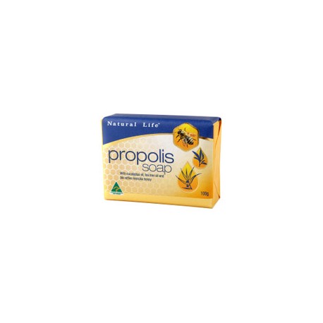 NATURAL LIFE PROPOLIS SOAP WITH EUCALYPTUS TEA TREE OIL AND MANUKA 100G