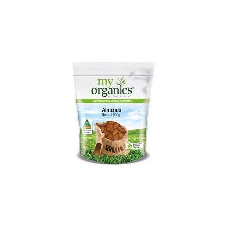 MY ORGANICS AUSTRALIAN ALMONDS 500G