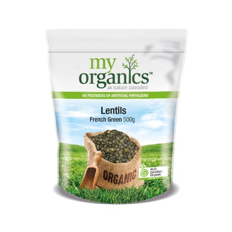 MY ORGANICS FRENCH GREEN LENTILS 500G