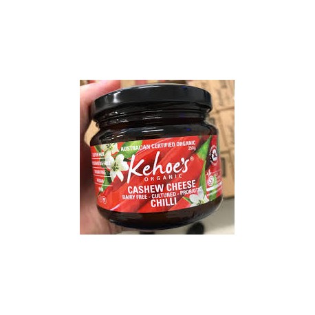 KEHOE'S ORGANIC CASHEW CHEESE CHILLI 250G