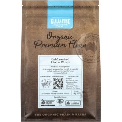 KIALLA PURE ORGANICS PREMIUM UNBLEACHED WHITE FLOUR 1KG