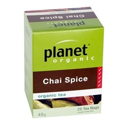 PLANET ORGANIC CHAI SPICE 25 BAS