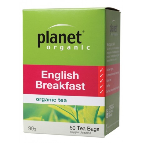 PLANET ORGANIC ENGLISH BREAKFAST 50 BAGS