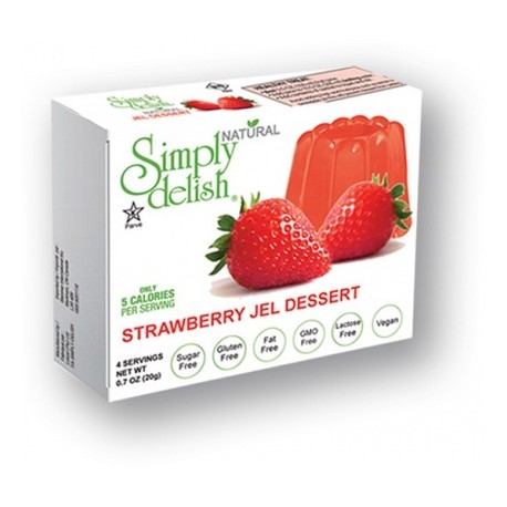 SIMPLY DELISH STRAWBERRY JEL DESSERT 20G